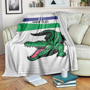 Custom Lesotho Football Blanket Go Likuena Go