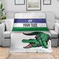 Custom Lesotho Football Blanket Go Likuena Go