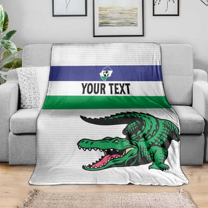 Custom Lesotho Football Blanket Go Likuena Go