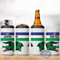 Custom Lesotho Football 4 in 1 Can Cooler Tumbler Go Likuena Go