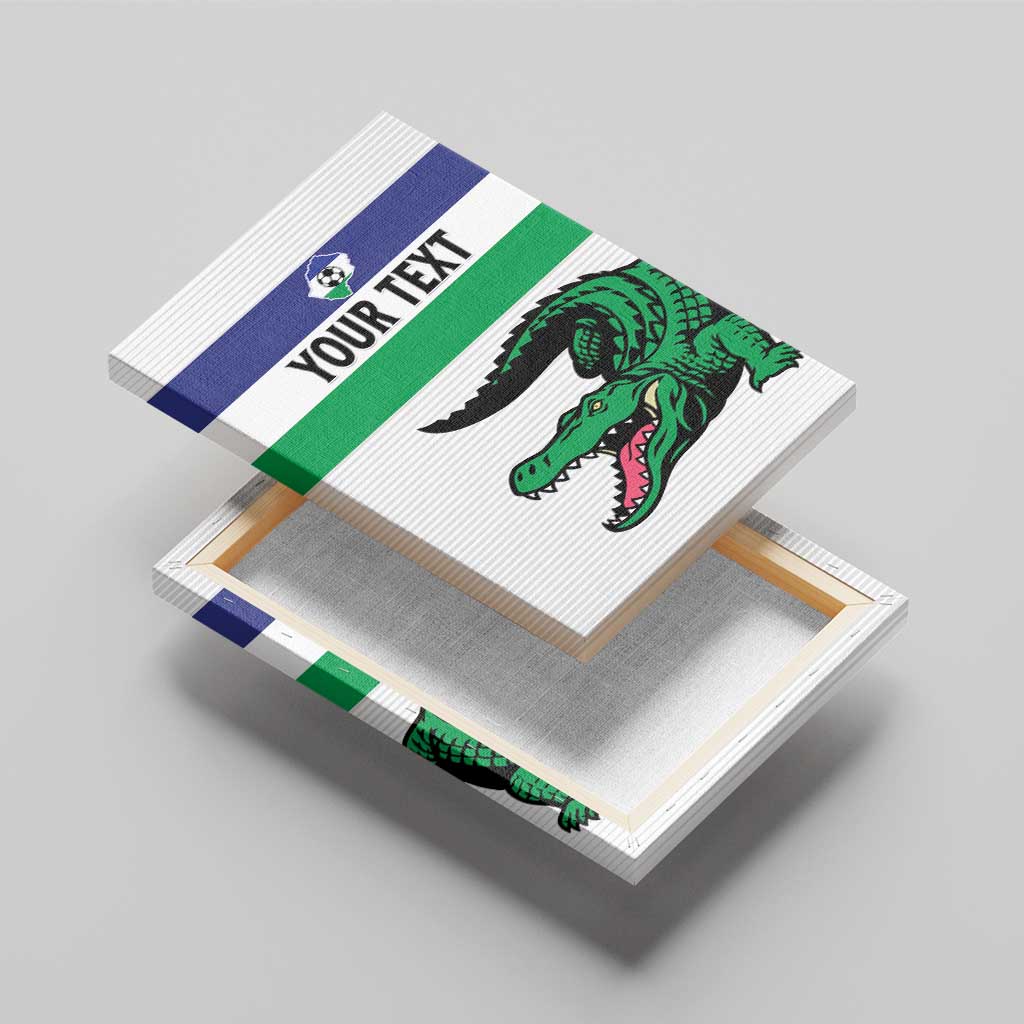Custom Lesotho Football Canvas Wall Art Go Likuena Go