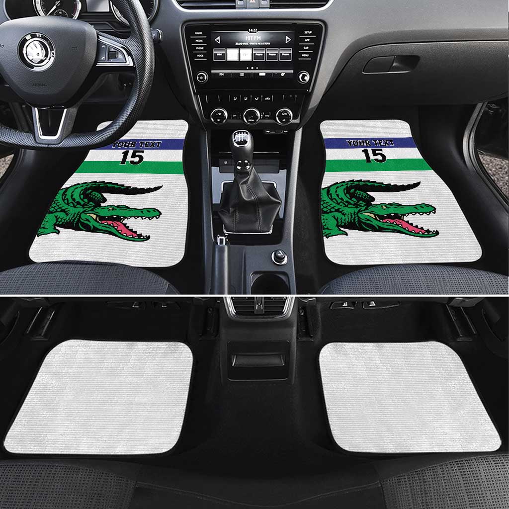 Custom Lesotho Football Car Mats Go Likuena Go