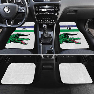 Custom Lesotho Football Car Mats Go Likuena Go