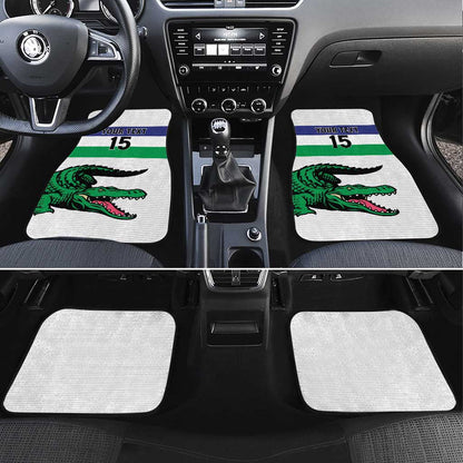 Custom Lesotho Football Car Mats Go Likuena Go