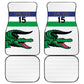 Custom Lesotho Football Car Mats Go Likuena Go