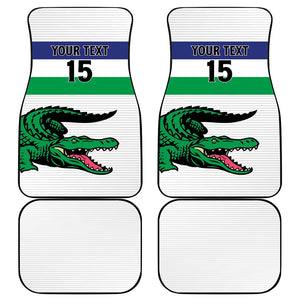 Custom Lesotho Football Car Mats Go Likuena Go