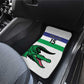 Custom Lesotho Football Car Mats Go Likuena Go
