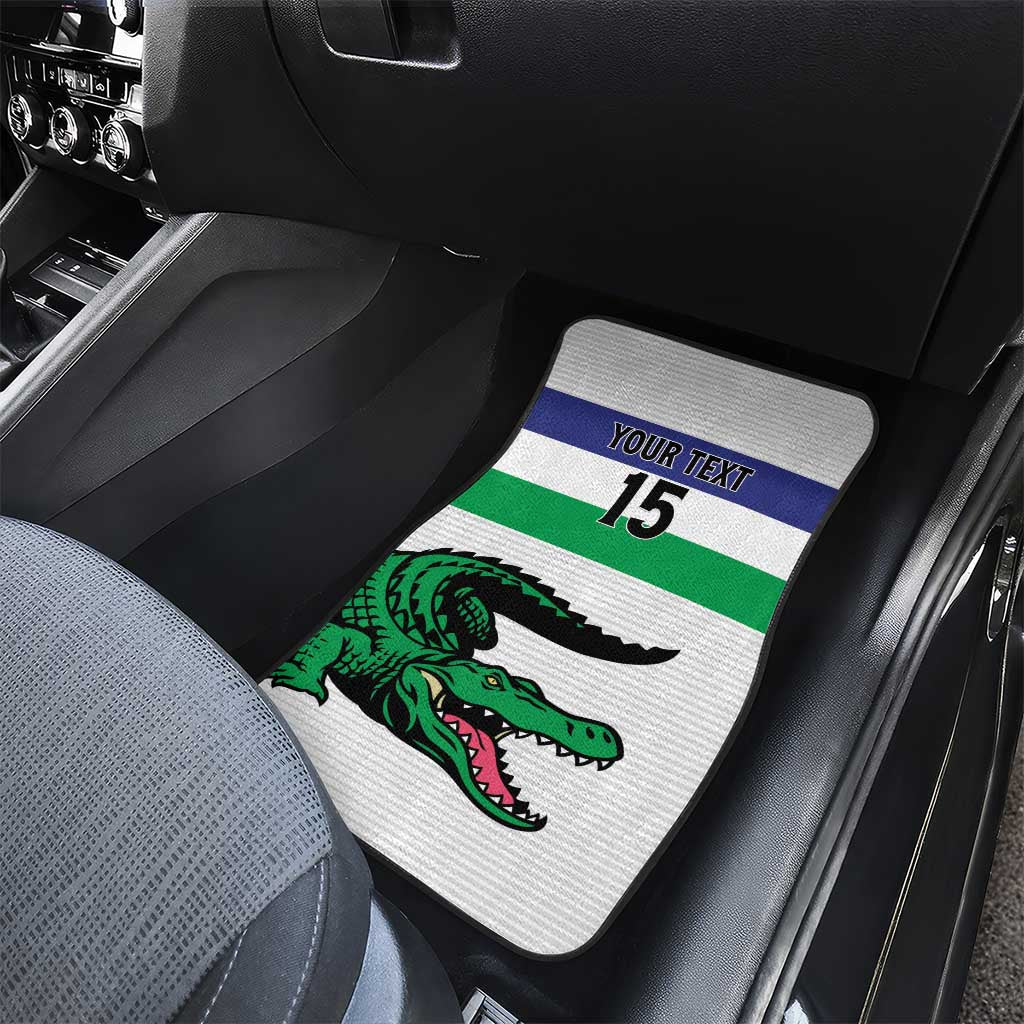 Custom Lesotho Football Car Mats Go Likuena Go