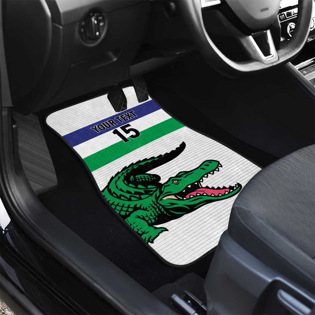 Custom Lesotho Football Car Mats Go Likuena Go