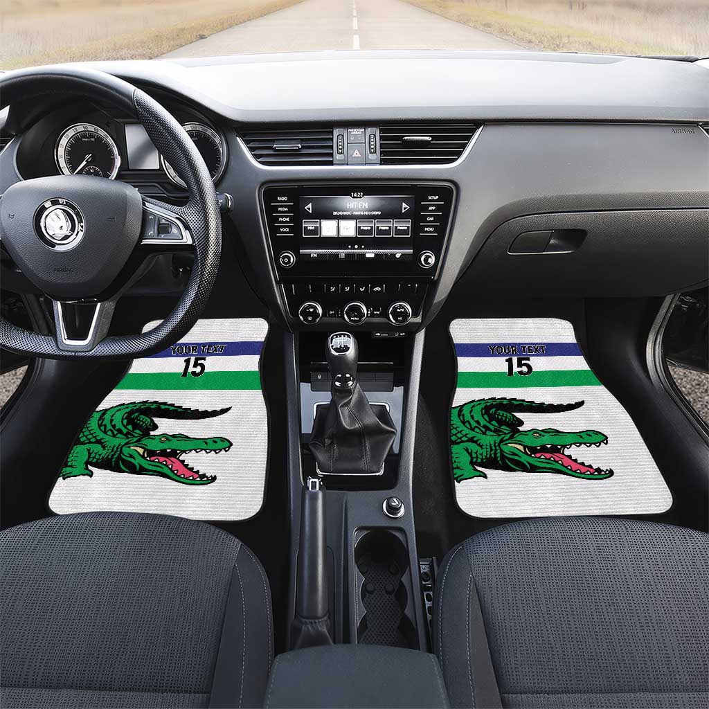 Custom Lesotho Football Car Mats Go Likuena Go