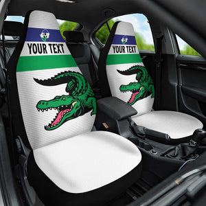 Custom Lesotho Football Car Seat Cover Go Likuena Go