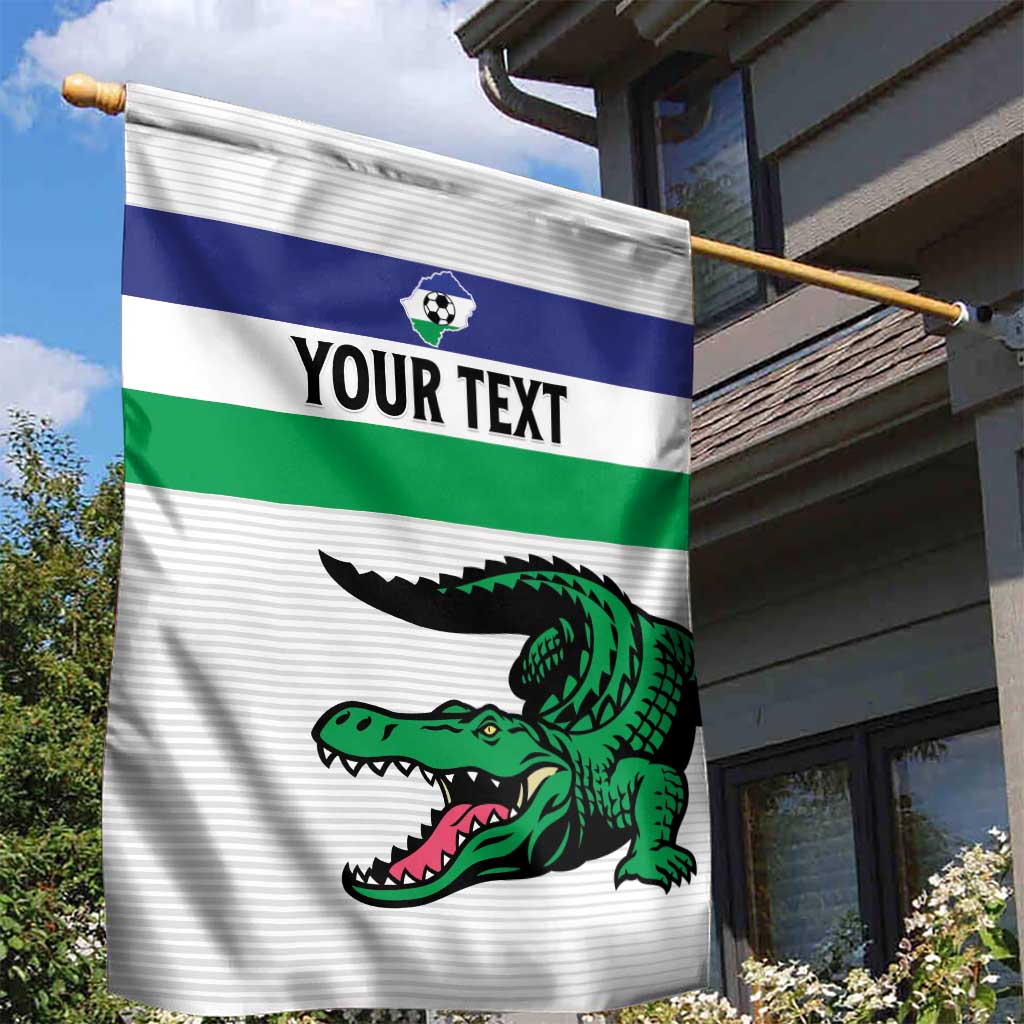 Custom Lesotho Football Garden Flag Go Likuena Go