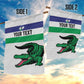 Custom Lesotho Football Garden Flag Go Likuena Go