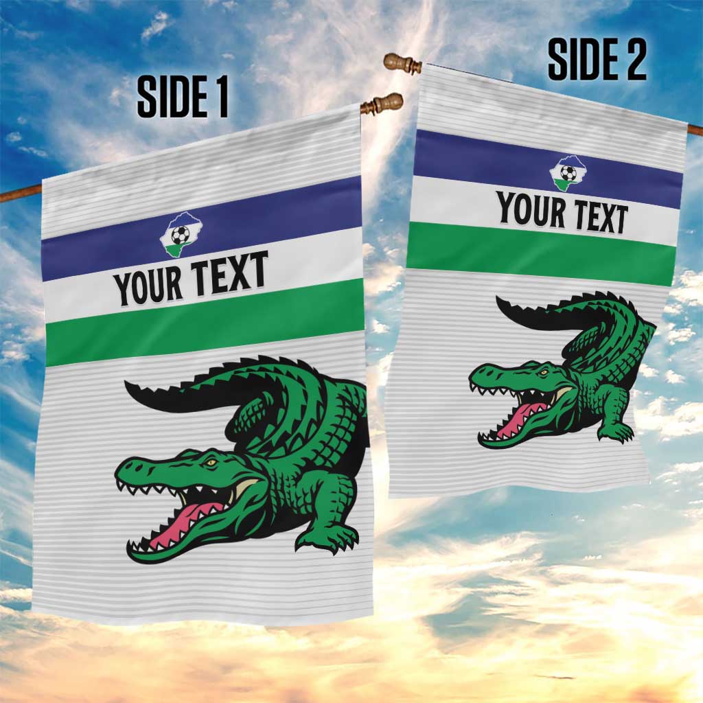 Custom Lesotho Football Garden Flag Go Likuena Go