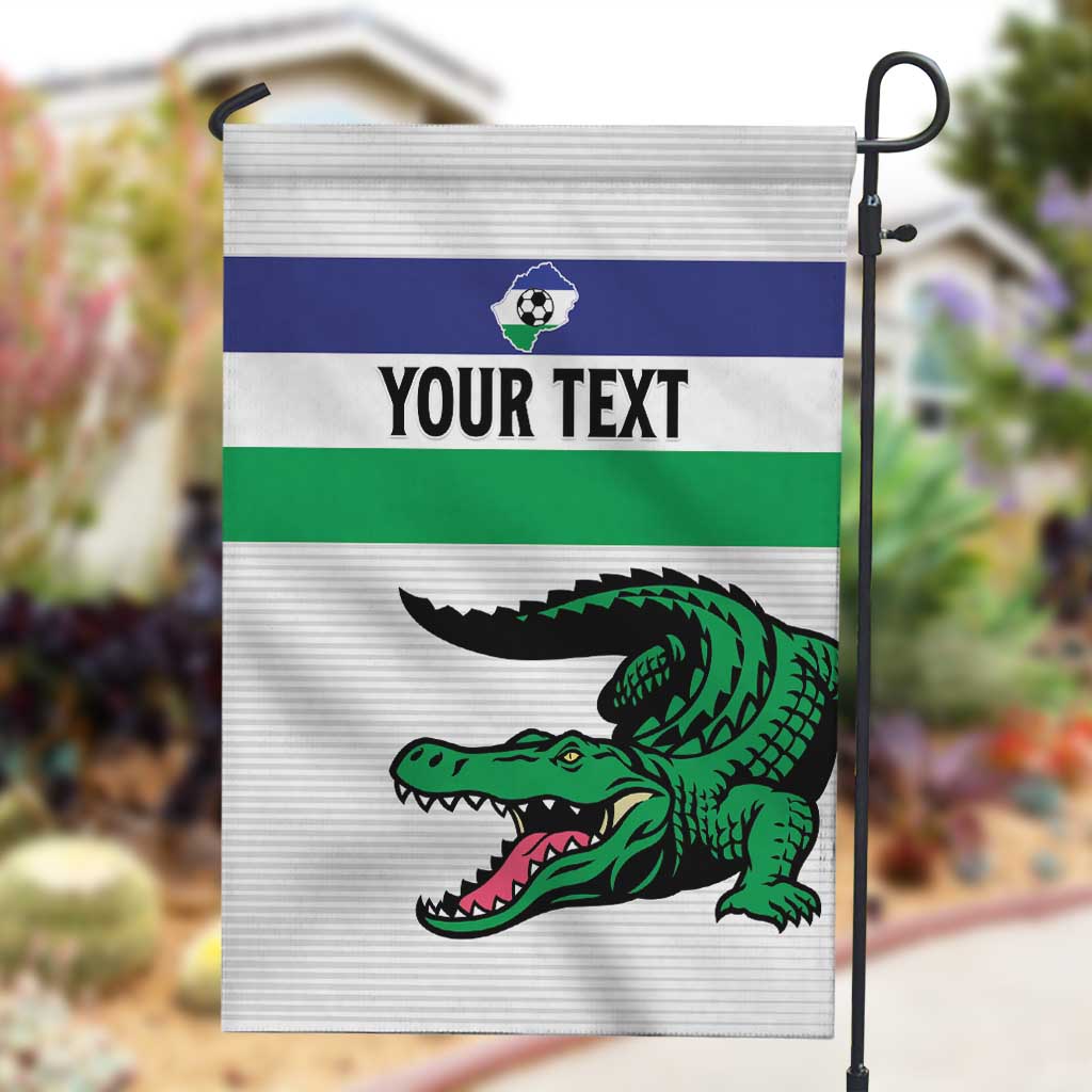 Custom Lesotho Football Garden Flag Go Likuena Go