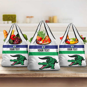 Custom Lesotho Football Grocery Bag Go Likuena Go