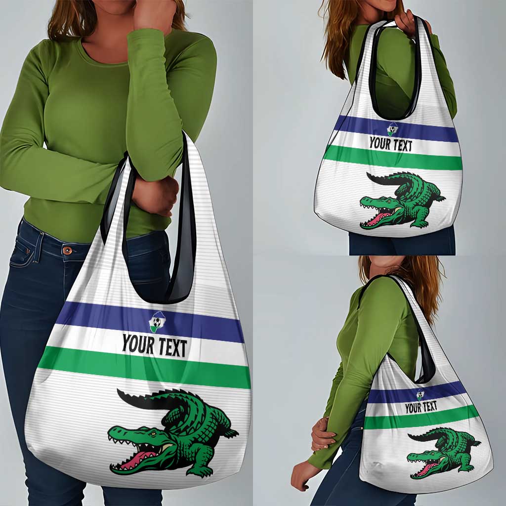 Custom Lesotho Football Grocery Bag Go Likuena Go