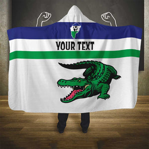 Custom Lesotho Football Hooded Blanket Go Likuena Go