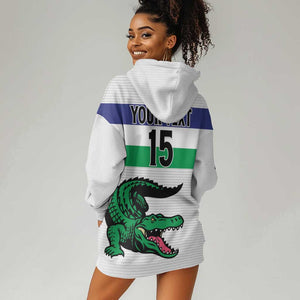 Custom Lesotho Football Hoodie Dress Go Likuena Go