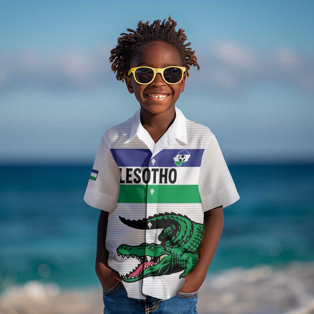 Custom Lesotho Football Kid Hawaiian Shirt Go Likuena Go