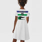 Custom Lesotho Football Kid Short Sleeve Dress Go Likuena Go