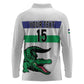 Custom Lesotho Football Long Sleeve Polo Shirt Go Likuena Go