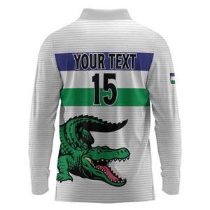 Custom Lesotho Football Long Sleeve Polo Shirt Go Likuena Go
