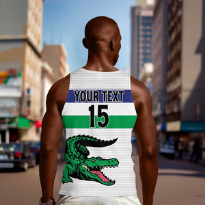Custom Lesotho Football Men Tank Top Go Likuena Go