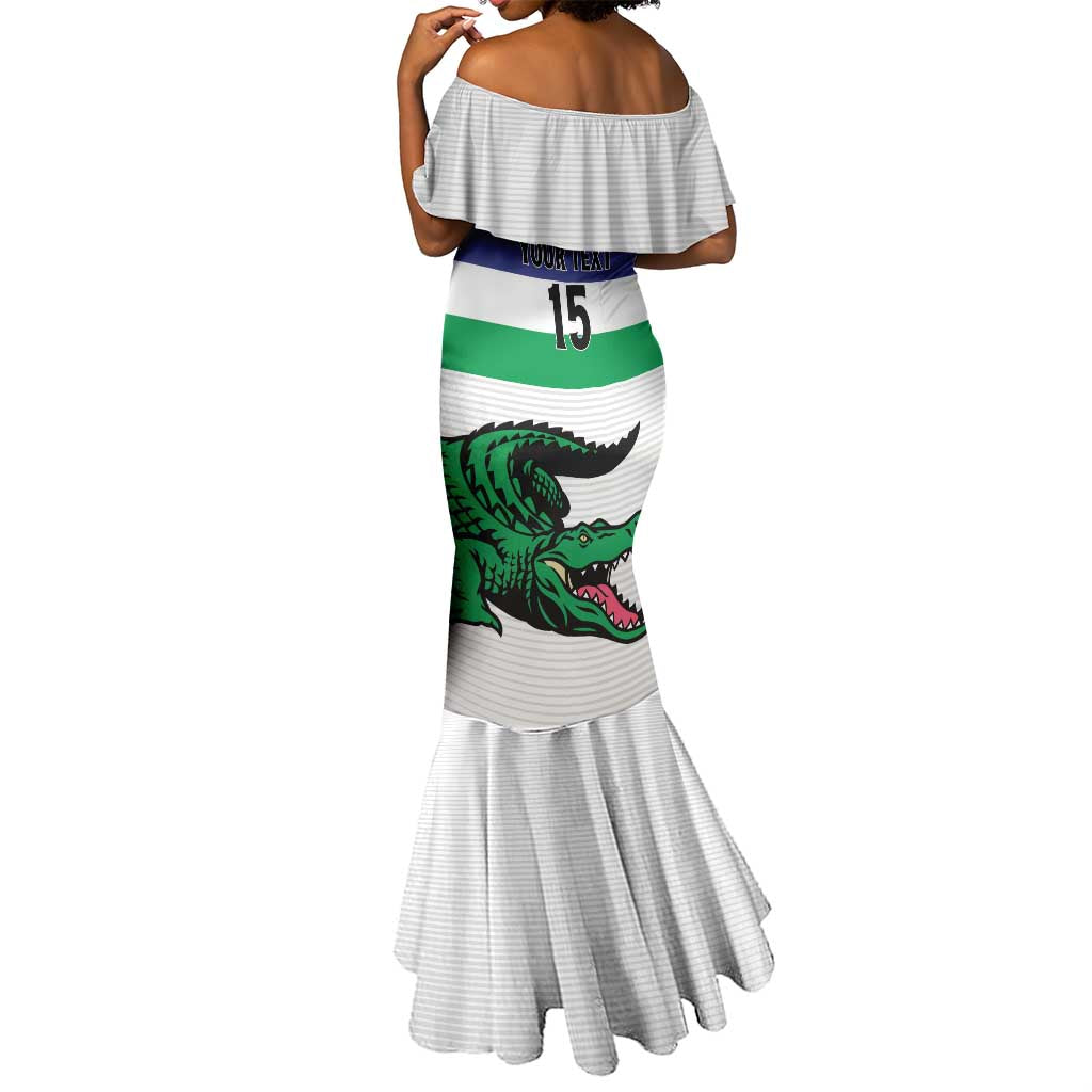 Custom Lesotho Football Mermaid Dress Go Likuena Go