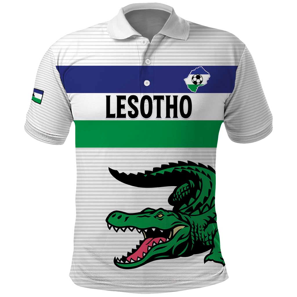 Custom Lesotho Football Polo Shirt Go Likuena Go