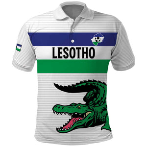 Custom Lesotho Football Polo Shirt Go Likuena Go
