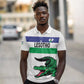 Custom Lesotho Football Polo Shirt Go Likuena Go