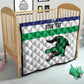 Custom Lesotho Football Quilt Go Likuena Go