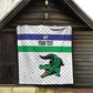 Custom Lesotho Football Quilt Go Likuena Go