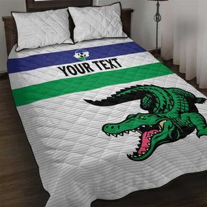 Custom Lesotho Football Quilt Bed Set Go Likuena Go