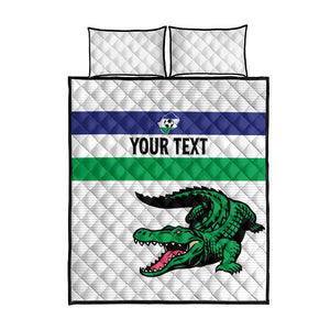 Custom Lesotho Football Quilt Bed Set Go Likuena Go