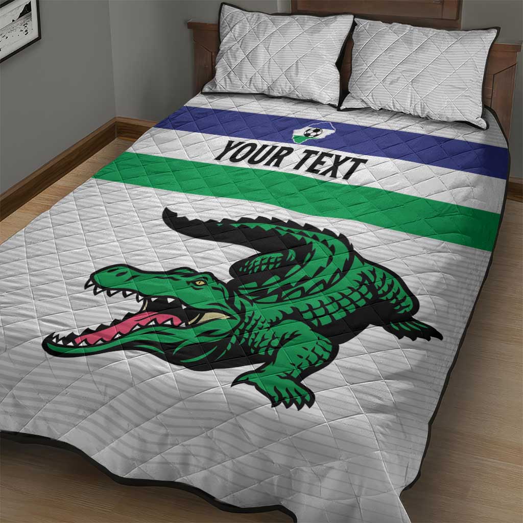 Custom Lesotho Football Quilt Bed Set Go Likuena Go