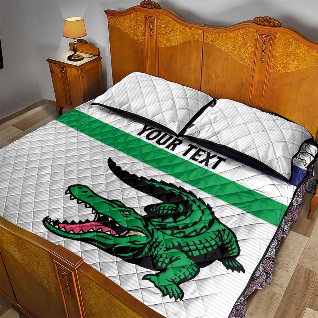 Custom Lesotho Football Quilt Bed Set Go Likuena Go