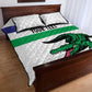 Custom Lesotho Football Quilt Bed Set Go Likuena Go