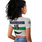 Custom Lesotho Football Raglan Cropped T shirt Go Likuena Go