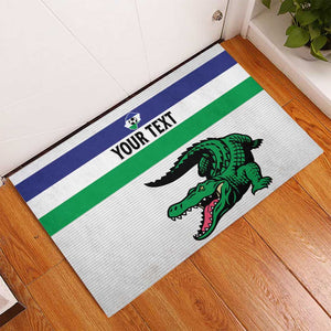 Custom Lesotho Football Rubber Doormat Go Likuena Go