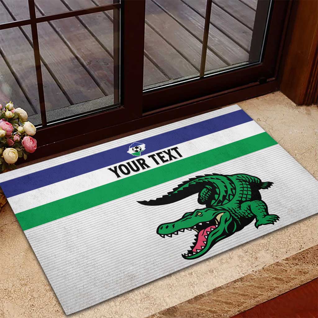 Custom Lesotho Football Rubber Doormat Go Likuena Go