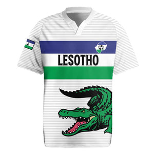 Custom Lesotho Football Rugby Jersey Go Likuena Go