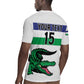 Custom Lesotho Football Rugby Jersey Go Likuena Go