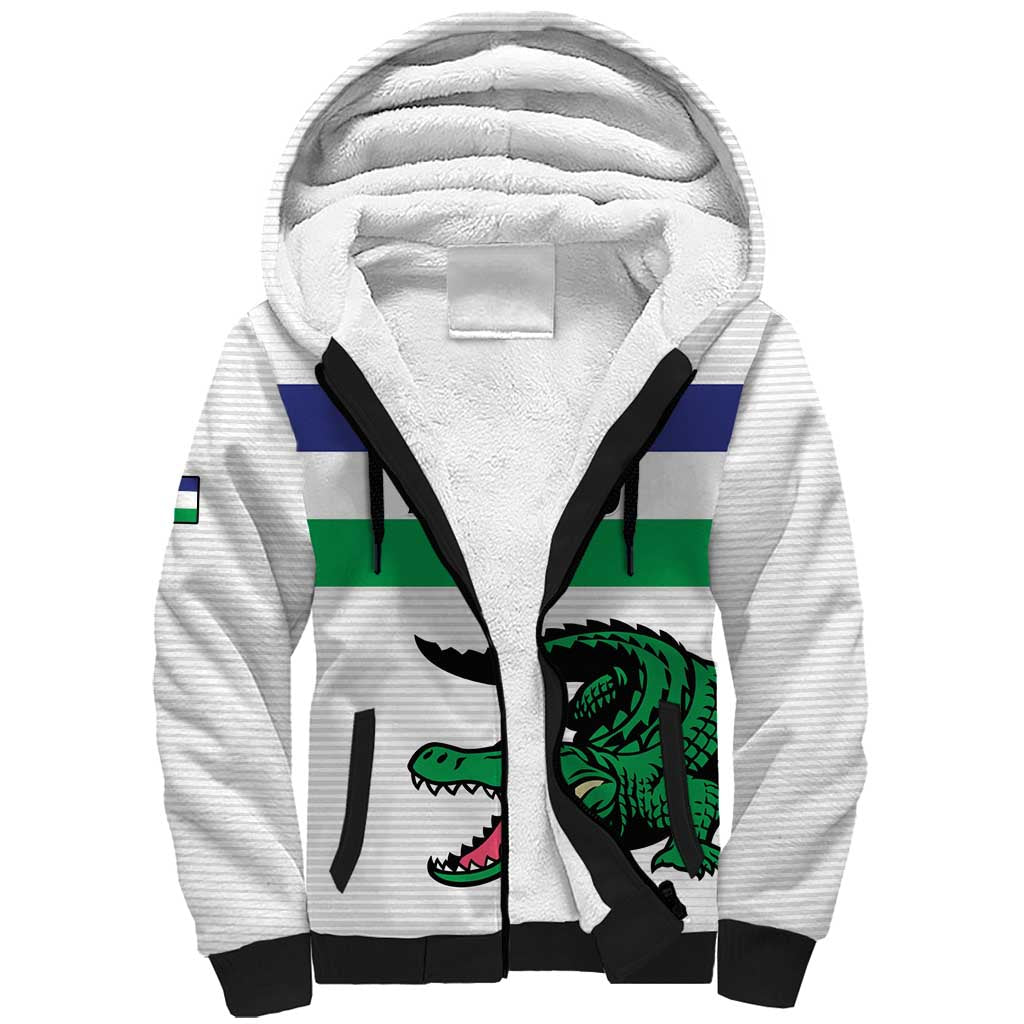 Custom Lesotho Football Sherpa Hoodie Go Likuena Go