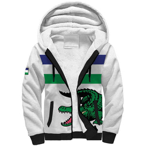 Custom Lesotho Football Sherpa Hoodie Go Likuena Go