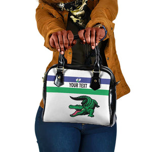 Custom Lesotho Football Shoulder Handbag Go Likuena Go