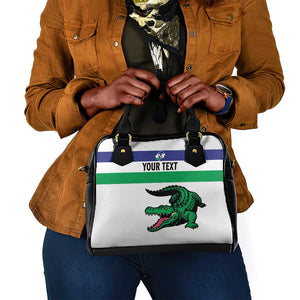 Custom Lesotho Football Shoulder Handbag Go Likuena Go