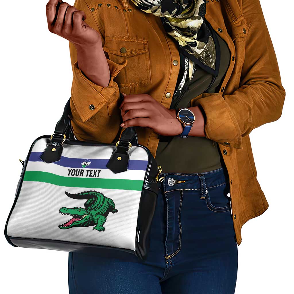 Custom Lesotho Football Shoulder Handbag Go Likuena Go