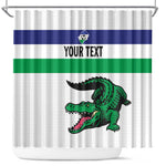 Custom Lesotho Football Shower Curtain Go Likuena Go